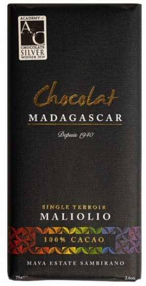 Doplňková Výživa - 100% Chocolat Madagascar MALIOLIO (bez přísad) 75g
