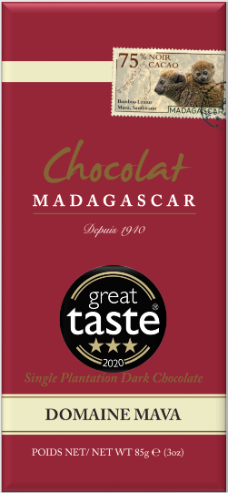 Doplňková Výživa - 75% Chocolat Madagascar DOMAINE MAVA (3 hvězdy great taste) 85g