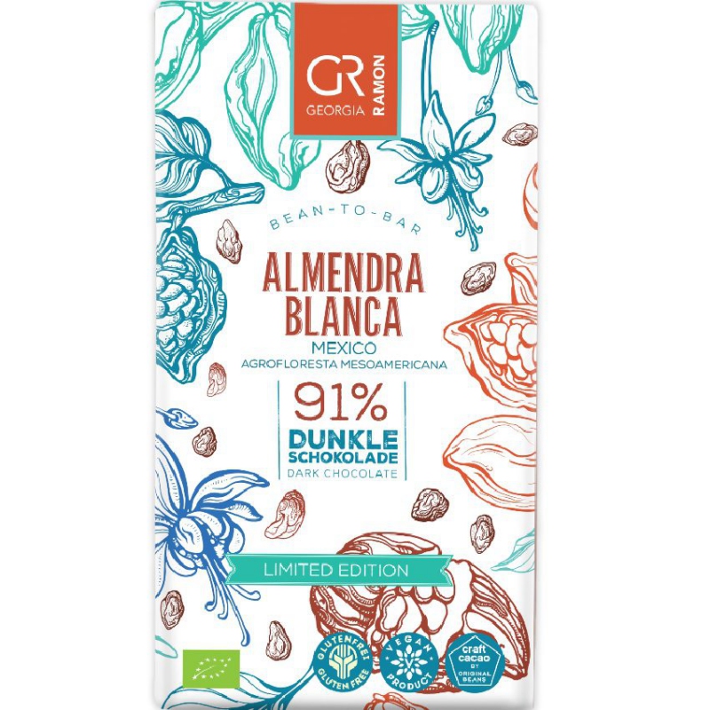 Doplňková Výživa - BIO 91% Almendra Blanca (Mexico) Georgia Ramon 50g