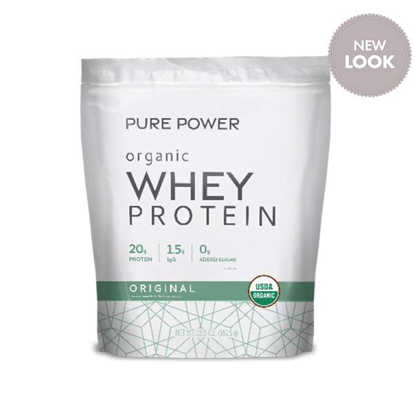 Doplňková Výživa - ORGANIC Pure Power whey protein natural 382g