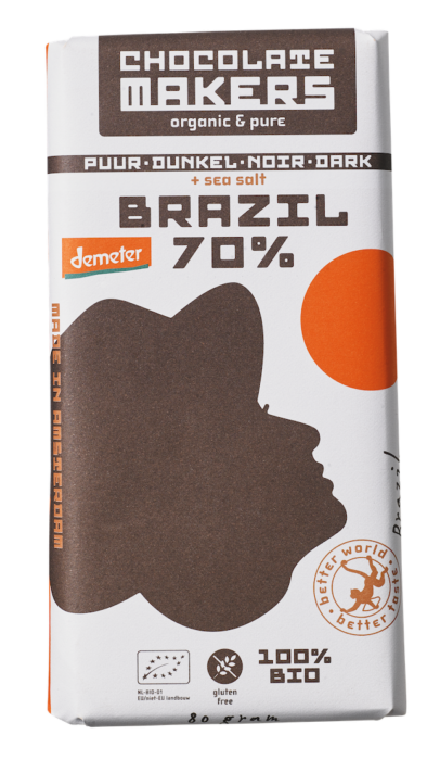 Doplňková Výživa - BIO DEMETER 70% BRAZIL sea salt 80g