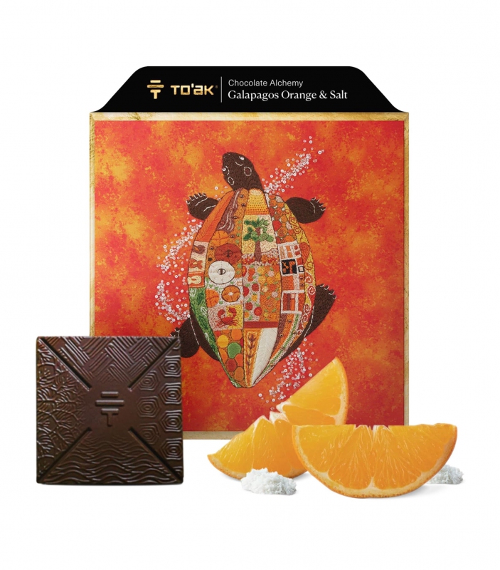 Světová TOP Čokoláda - Galápagos Orange & Salt - To’ak Alchemy 56g (4x14g)