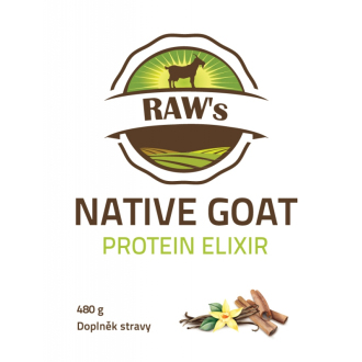Vánoční balíček Raw´s NATIVE GOAT PROTEIN Elixírů (5x 480g)
