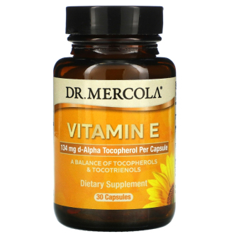 Vitamín E 308 IU (Mercola) 30 kapslí