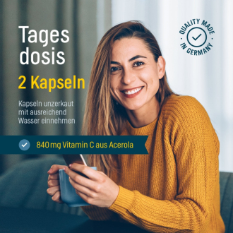 Přírodní Vitamin C (acerola extrakt) Woldo 120 kapslí