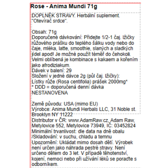 Organic Rose - Anima Mundi 71g
