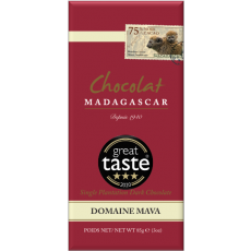 75% Chocolat Madagascar DOMAINE MAVA (3 hvězdy great taste) 85g