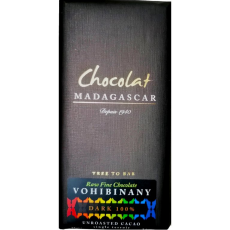 100% RAW Chocolat Madagascar VOHIBINANY (bez přísad) 75g