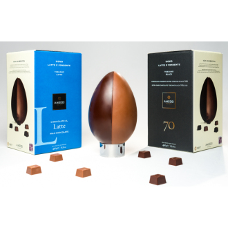 BLACK and LATTE (DOUBLE EGG) - Amedei 450g