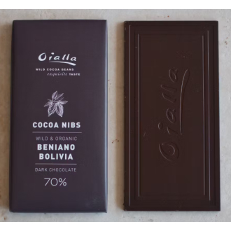 Divoká 70% Oialla s drcenými boby (BIO) 60g (CZ-BIO-002)