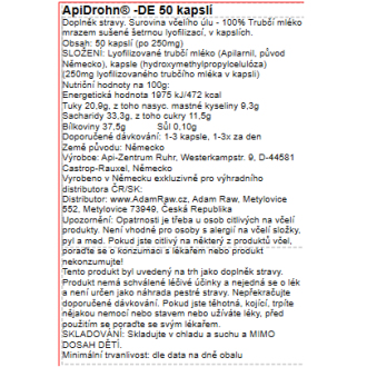 ApiDrohn® (trubčí mléko v kapslích) -DE 50 kapslí