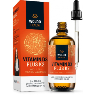 Vitamíny D3 + K2 v MCT (kapky) 50ml/1800 kapek