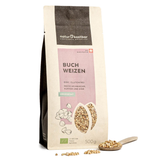 BIO RAW klíčená pohanka Naturkostbar (Swiss) 500g (CZ-BIO-002)