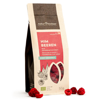 BIO RAW černozemní maliny Naturkostbar (Swiss) 50g (CZ-BIO-002)