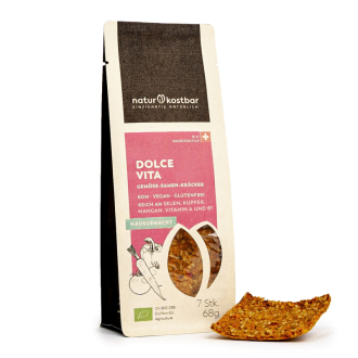BIO RAW klíčené krekry Dolce Vita Naturkostbar (Swiss) 68g (CZ-BIO-002)