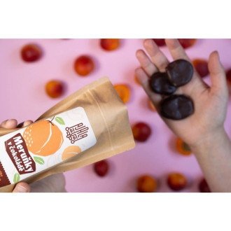 Jumbo meruňky ve 100% čokoládě AJALA (Ekvádor) 150g