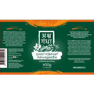 GIANT Ashwagandha KSM-66 (Ašvaganda - Vitánie snodárná) 400g