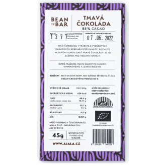 85% BIO AJALA (Dom. republika + Tanzanie) 45g (CZ-BIO-002)