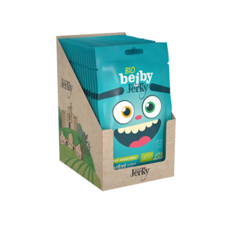 BIO Hovězí jerky (jen 1,5% mořská sůl a bio maso) (CZ-BIO-002)