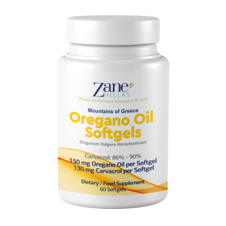 Nejsilnější divoký Oregánový olej (86-90% Carvacrol) 60 kapslí