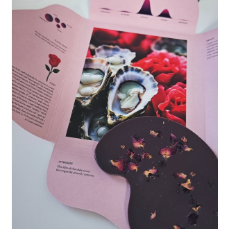 ROSE Donkey (afrodiziakální oslí růžová čokoláda s ústřicemi bez cukru) - Naive 50g