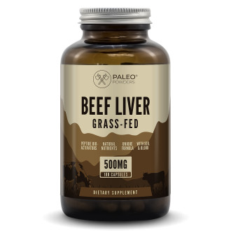 Hovězí játra (grass-fed beef liver) - Paleo Powders 180 kapslí