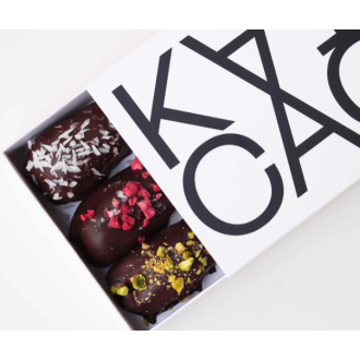 6 medjool datlí ve 100% čokoládě a plněných ořechy - KAICAO 160g