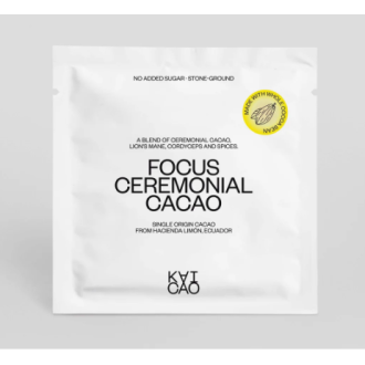 FOCUS - 92% Ceremoniální kakao + lví hříva, cordyceps a koření - KAICAO 5 porcí