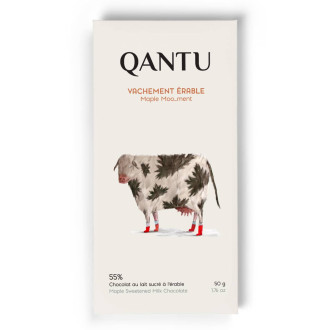 55% Javorová mléčná čokoláda s jetelem (darkmilk) QANTU 50g