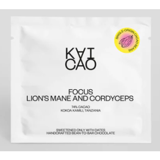 74% FOCUS funkční čokoláda + lví hříva a cordyceps - KAICAO 30g