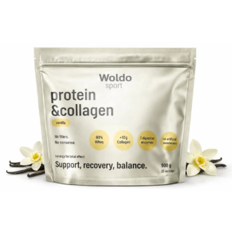 Protein & Kolagen WOLDOHEALTH 900g (4 příchutě)