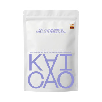 Obří 70% Uganda s drcenými boby (bez cukru) - KAICAO 500g