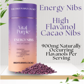 Fialové raw kakaové boby drcené - Vital Purple™ 283g
