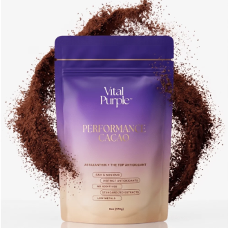 PERFORMANCE Fialové raw kakao s funkčními houbami a astaxanthinem - Vital Purple™ 170g