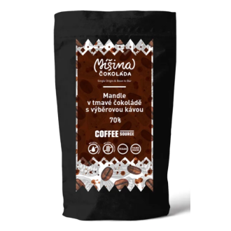 Mandle v tmavé Míšině čokoládě s kávou (Uganda) 65g