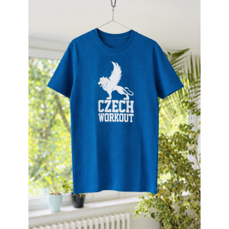 CZECH WORKOUT tričko - modrá