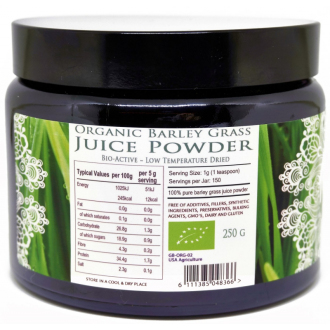 100% Šťáva z mladého ječmene (BIO,RAW) 250g