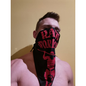 Šátek Raw Workout (černý s červenou)