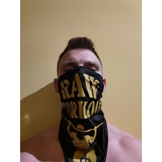 Šátek Raw Workout (černý se žlutou)